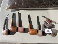 ASSORTED WOOD PIPES