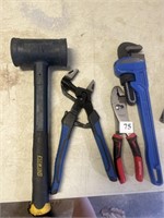 PIPE WRENCH AND CHANNEL LOCK PLIERS ALL KOBALT