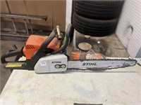 STIHL 14 IN CHAIN SAW WITH CHAIN AND WEED WACKER
