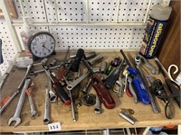 ASSORTED WRENCHES AND SCREW DRIVERS