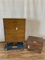 Vintage MCM Style Chest and Nightstand Wear