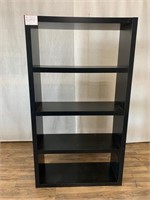 Black Laminate 4 Shelf Bookcase - Peeling
