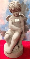 114 - CHERUB STATUETTE 19"T