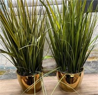 11 - PAIR OF ARTIFICIAL PLANTS IN POTS