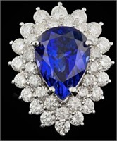 $ 15,520 6.50 Ct Tanzanite 2.40 Ct Diamond Ring