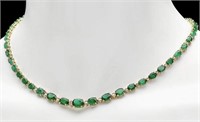 $27,920 24.10 cts Natural Emerald & Diamond