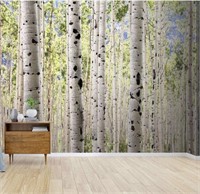 New Grove of Aspen Trees Canvas Print Wallpaper
