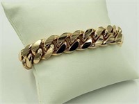 14 Kt 7MM Miami Cuban Link Solid Gold Bracelet