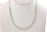 $ 10,460 4.25 Ct Diamond Necklace 14 Kt