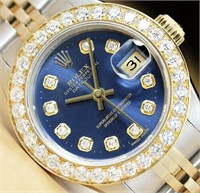 Rolex Ladies Datejust Diamond Watch 1.50 Ct