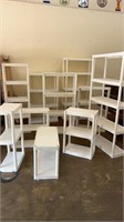 Large Group of Plastic Shelving