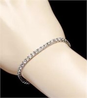 AIGL Certified $ 27,120 7.50 Ct Diamond Bracelet