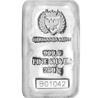 250 Gram Germania Mint Silver Bar...