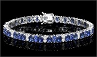 $ 18,835 18 Ct Sapphire 1.80 Ct Diamond Bracelet