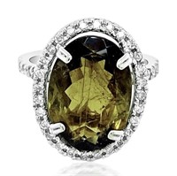 $8000  5.84 cts Tourmaline & Diamond 14k Ring