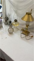 Electric Lamp & Oil Lanterns