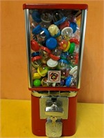Prize machine, Full, with key. 16.5" tall.