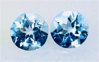 2.33 cts Natural Blue Topaz Pair