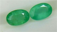 1.04 cts Natural Zambian Emerald Pair