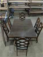 Beautiful Dining Room Set has Six Chairs, Two are