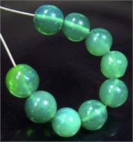 3.36 cts Natural Ethiopian Green Fire Opal Beads