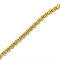 14k Yellow Gold 2.00 cts Diamond Bracelet