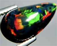 3.54 ct Natural Ethiopian Black Fire Opal