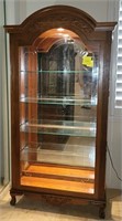 E - LOVELY LIGHTED CURIO DISPLAY CABINET 82X40"
