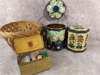 Stunning collector tins with buttons and more