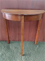 Stunning Half Moon Wooden Hall Table Measures 26"