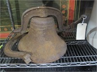 LARGE DINNER BELL WITH HARP