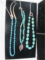 3 PC TURQUOISE NECKLACES