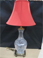 LARGE WATERFORD LAMP