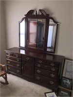 Cherry Kincaid Dresser / Mirror (68" W )