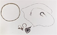 .925 Silver Jewelry Lot 24.29 grams