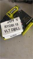 RYOBI 18 VLT DRILL IMPACT BATTERY N CHRGER