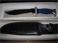 13" Hunting Knife & Leather Sheath- Pakistan