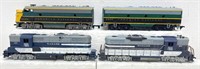 Postwar Athearn HO Gauge CN Alco A-B units Wabash