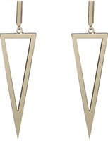 TRIANGLE SHAPE DROP DANGLE EARRING (IN SHOWCASE)