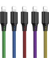 SCGK PHONE CHARGER BRAIDED USB CABLE 5PCS