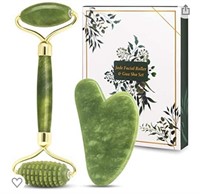 JADE FACIAL ROLLER & GUA SHA SET