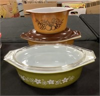 Pyrex Old Orchard, Spring Blossom Casseroles.