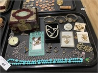 Costume Jewelry, Rings, Watches, Brooches.