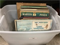 Large Tote Of Various Genre Vinyl Records.