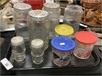 Hoosier Glass Storage Jars