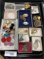 Vintage Pendent Necklaces & Earrings.