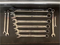 (10) Snap-On Combination Wrenches, SAE