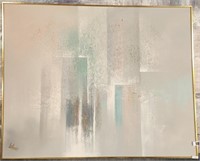 11 - FRAMED & SIGNED ABSTRACT ART 49X60"