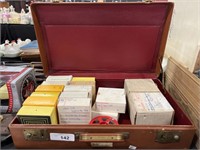 Film Records & Vintage Briefcase.