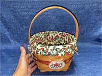 1994 Longaberger Jingle Bell Christmas basket
